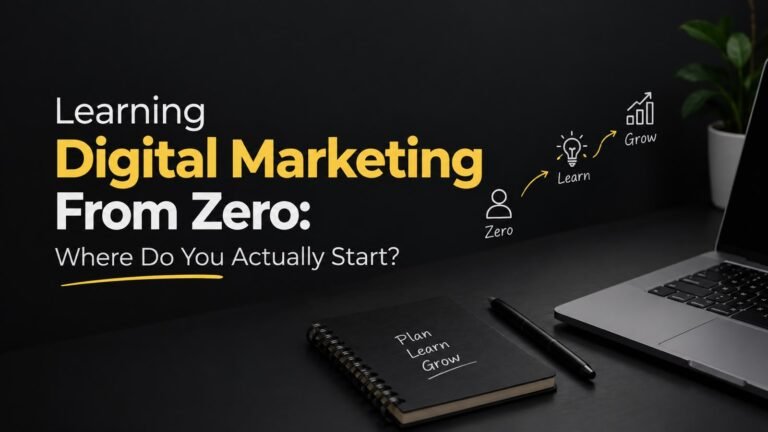 Learning Digital Marketing From Zero: Where Do You Actually Start?